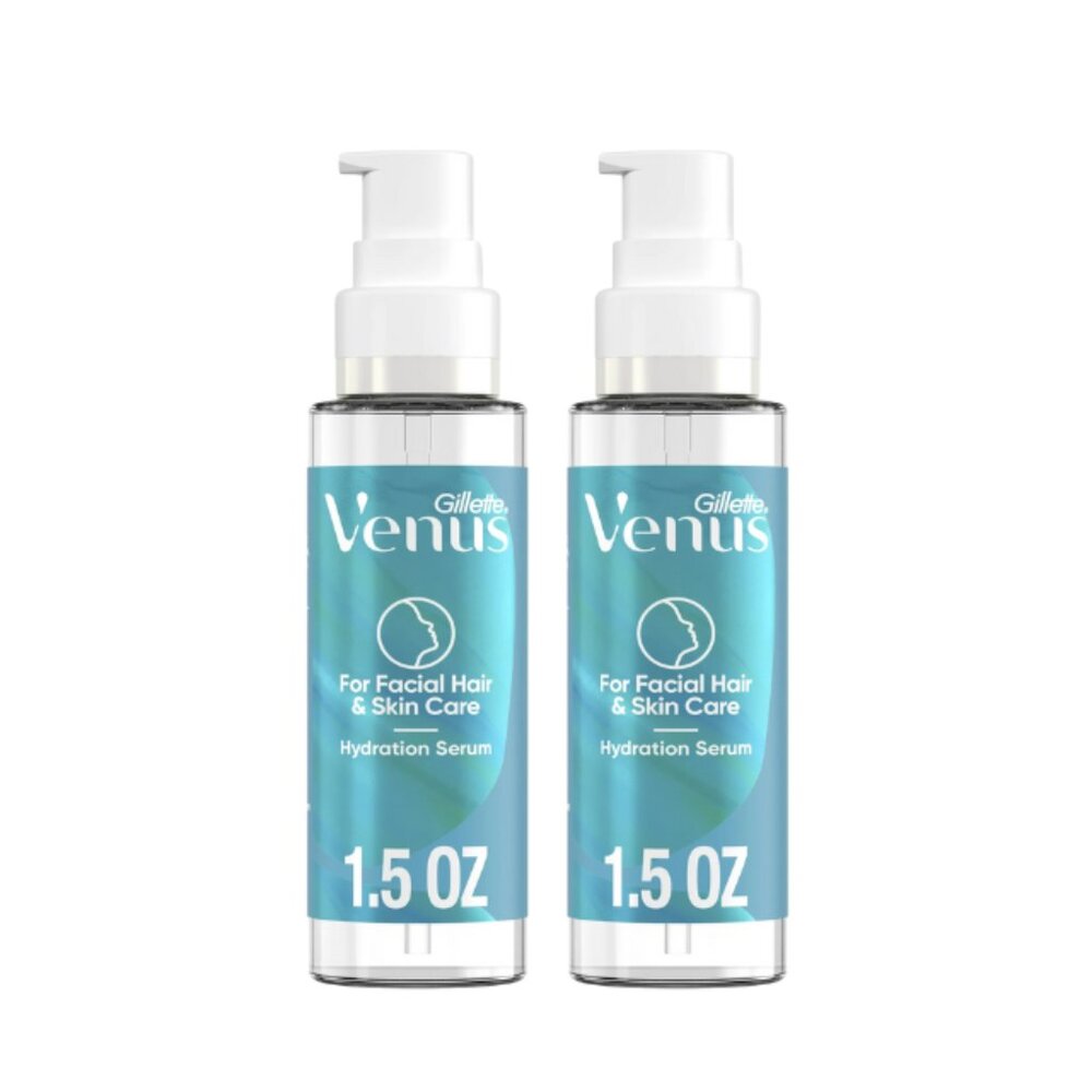 2 Pack Gillette Venus Facial Hydration Serum instantly hydrates and refreshes sk